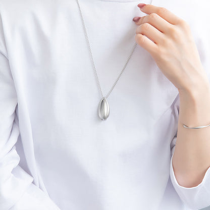ネックレス ニッケルフリー sable silver メタル ダブル ドロップ クロス ペンダントネックレス