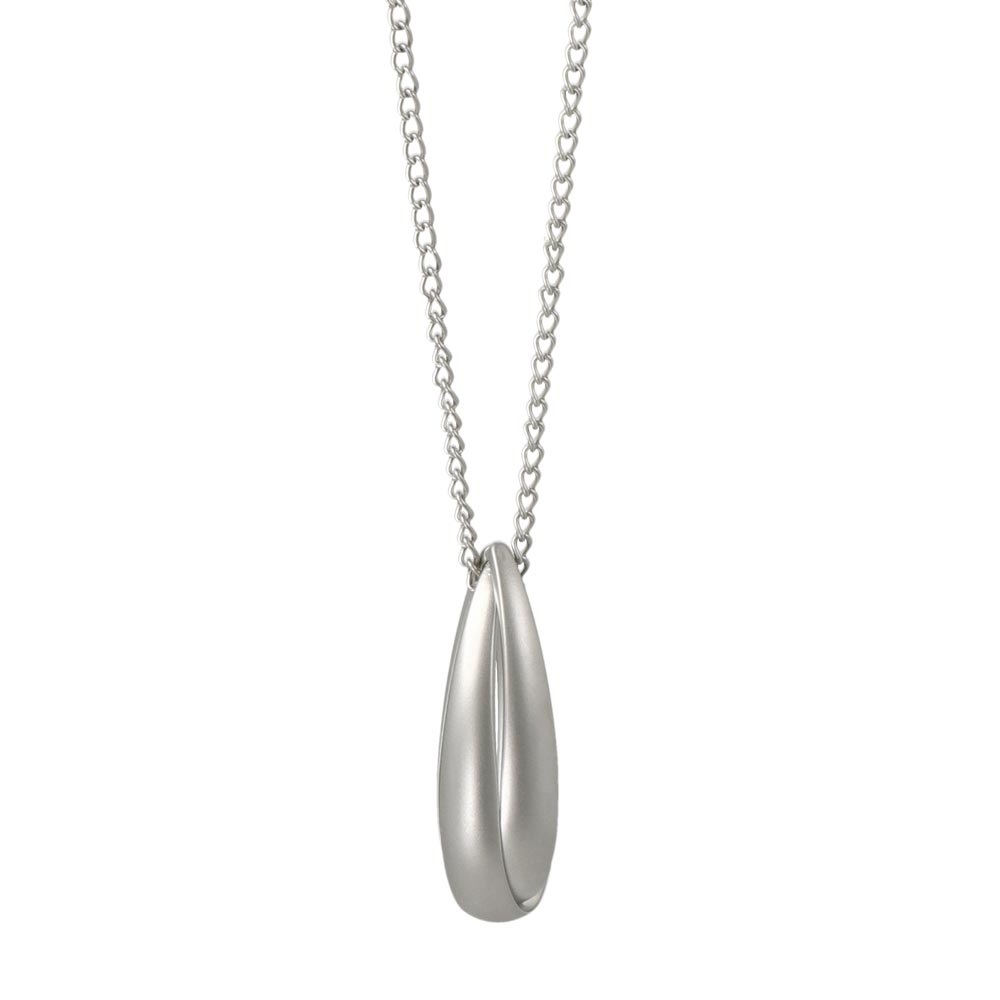 ネックレス ニッケルフリー sable silver メタル ダブル ドロップ クロス ペンダントネックレス