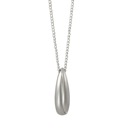ネックレス ニッケルフリー sable silver メタル ダブル ドロップ クロス ペンダントネックレス