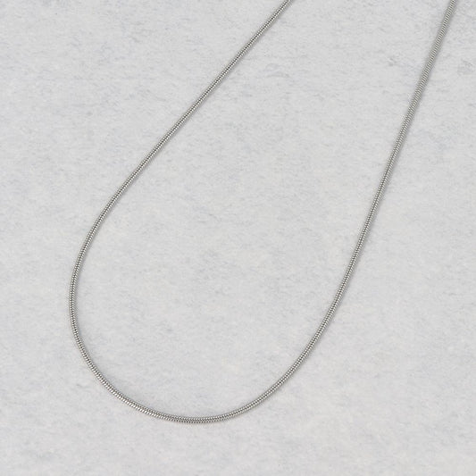 ネックレス ニッケルフリー sable silver メタル スネークチェーン ショートネックレス