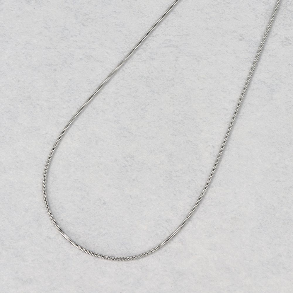 ネックレス ニッケルフリー sable silver メタル スネークチェーン ショートネックレス