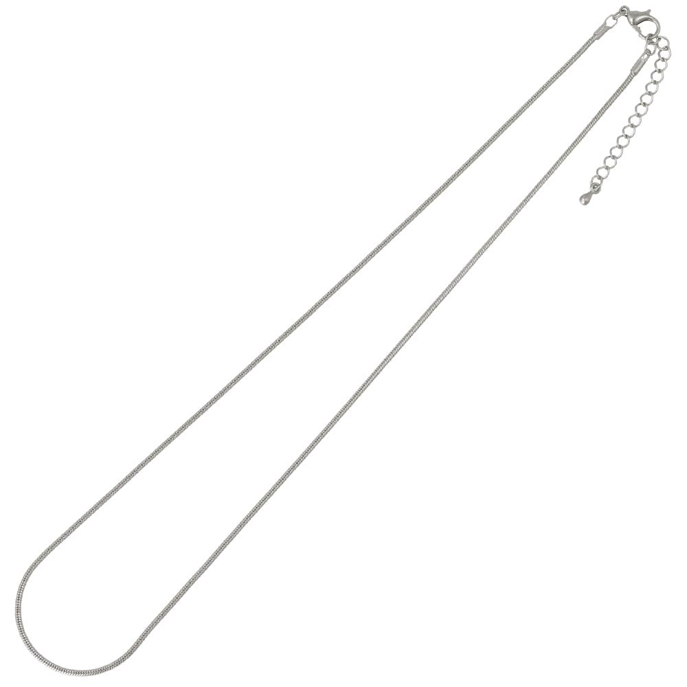 ネックレス ニッケルフリー sable silver メタル スネークチェーン ショートネックレス