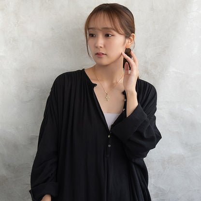 ネックレス ニッケルフリー メタル メッセージ クロス チェーン ショートタイプ ペンダントネックレス