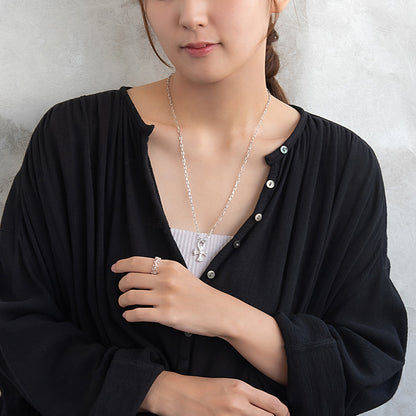 ネックレス Awesome ニッケルフリー メタル クロス オーバルチェーン ペンダントネックレス