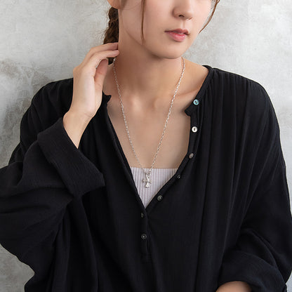 ネックレス Awesome ニッケルフリー メタル クロス オーバルチェーン ペンダントネックレス