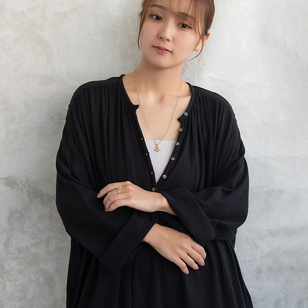 ネックレス Awesome ニッケルフリー メタル 百合の紋章 オーバルチェーン ペンダントネックレス