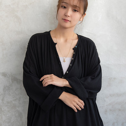 ネックレス Awesome ニッケルフリー メタル 百合の紋章 オーバルチェーン ペンダントネックレス