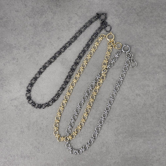 ネックレス Awesome ニッケルフリー メタル ボール サークル チェーン ショートネックレス