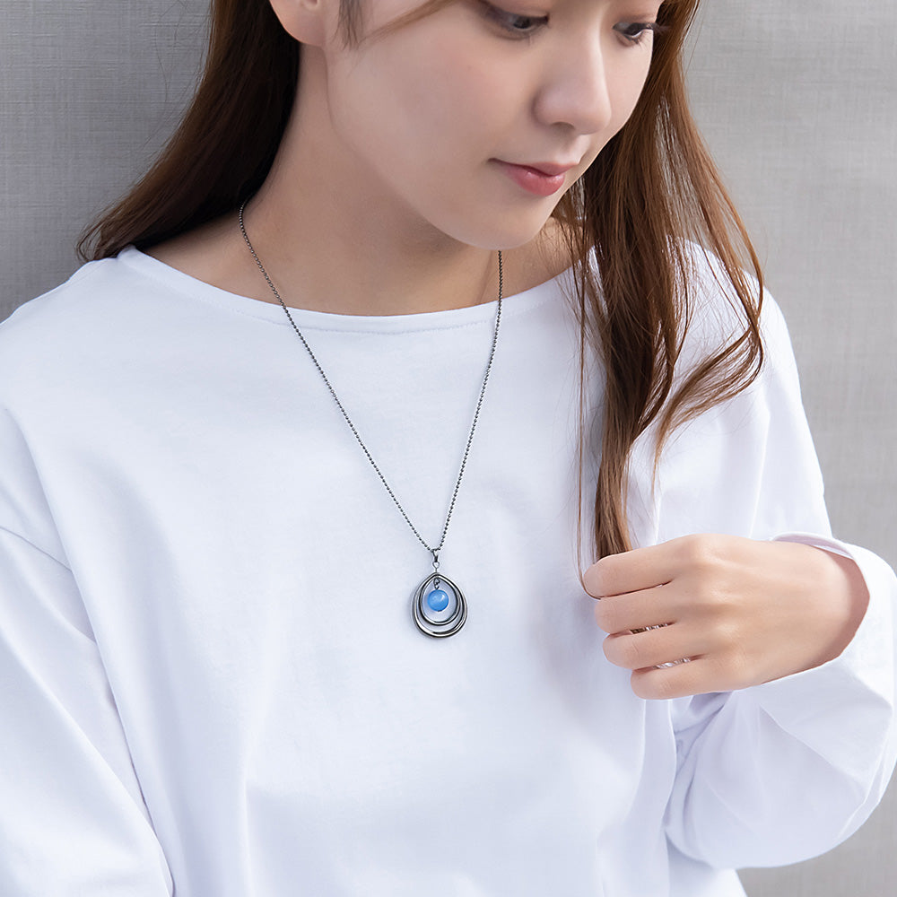 ネックレス ニッケルフリー ドロップ ロング ペンダントネックレス