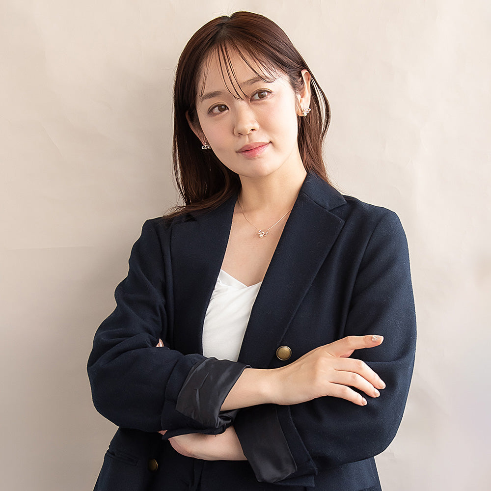 ネックレス ニッケルフリー ロゼシルバー リボン ロング ペンダントネックレス