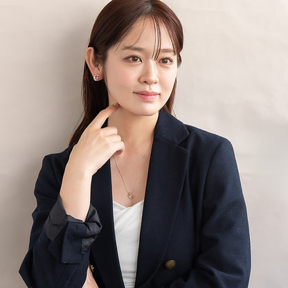 ネックレス ニッケルフリー ロゼシルバー ムーン ロング ペンダントネックレス