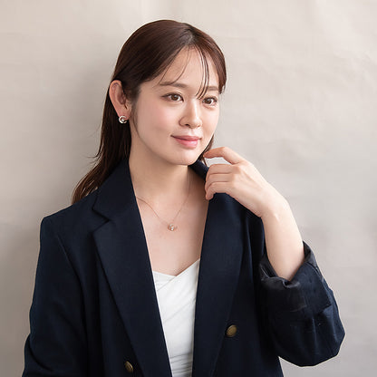 ネックレス ニッケルフリー ロゼシルバー ムーン ロング ペンダントネックレス