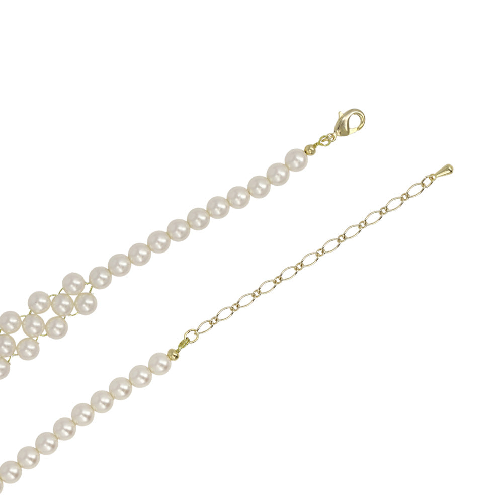 Classy ネックレス ニッケルフリー パール チョーカー ショートネックレス