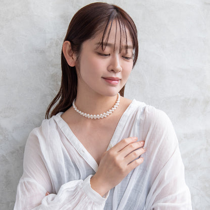 Classy ネックレス ニッケルフリー パール チョーカー ショートネックレス