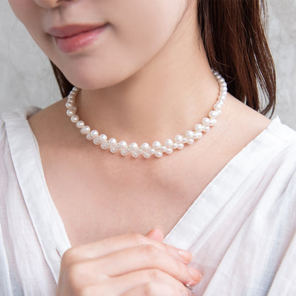 Classy ネックレス ニッケルフリー パール チョーカー ショートネックレス