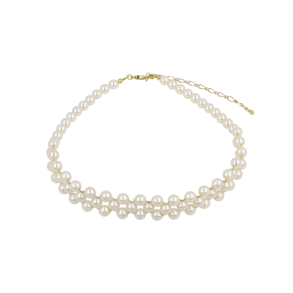 Classy ネックレス ニッケルフリー パール チョーカー ショートネックレス