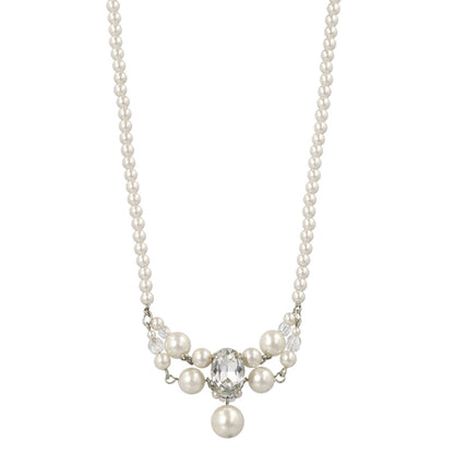 Classy ネックレス ニッケルフリー パール ビジュー ショートネックレス