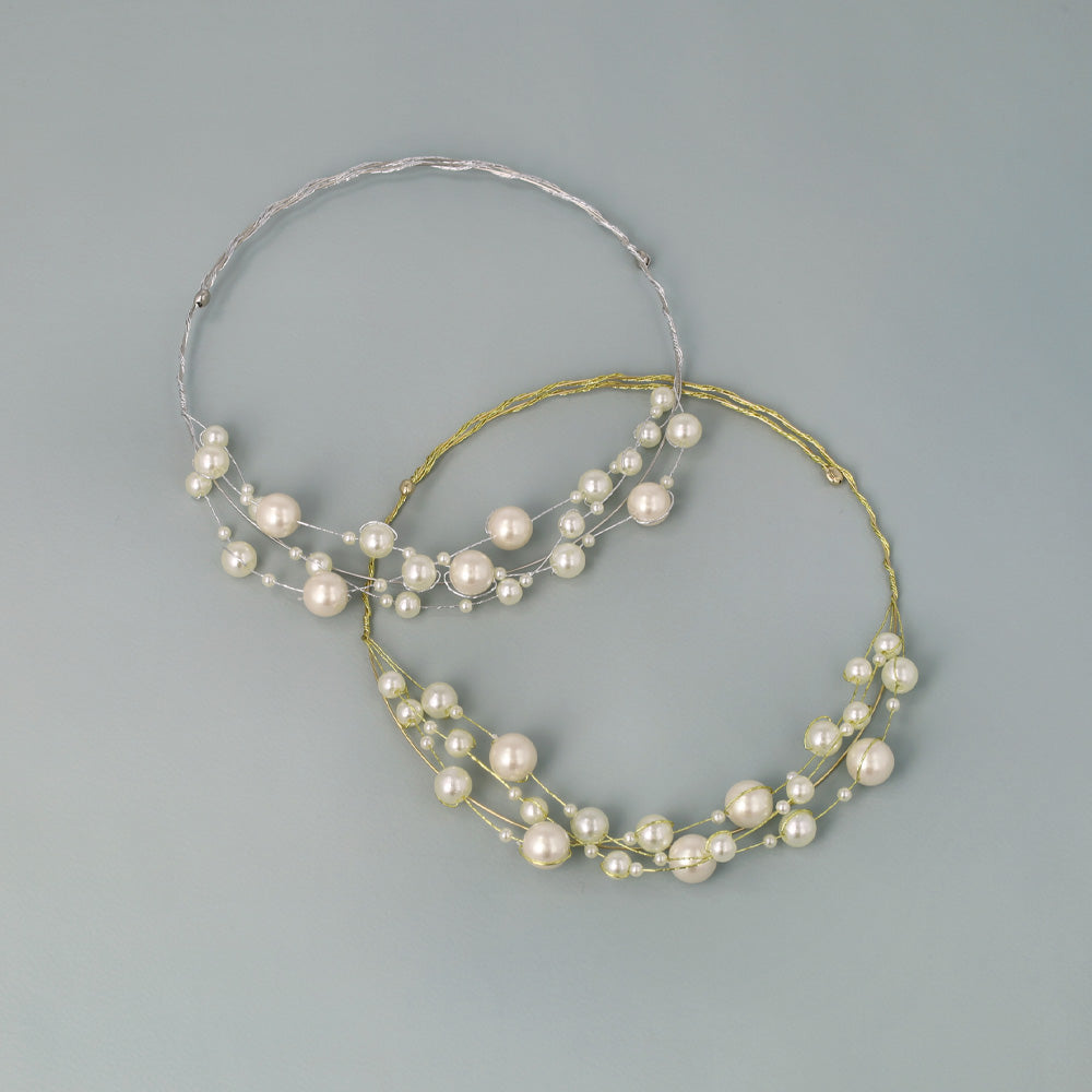 Classy ネックレス ニッケルフリー パール チョーカー ネックカフ