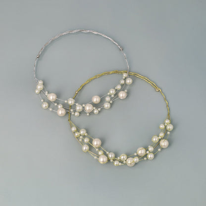 Classy ネックレス ニッケルフリー パール チョーカー ネックカフ