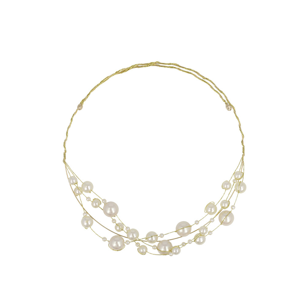 Classy ネックレス ニッケルフリー パール チョーカー ネックカフ