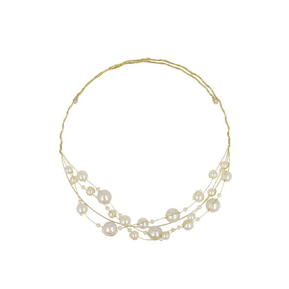 Classy ネックレス ニッケルフリー パール チョーカー ネックカフ