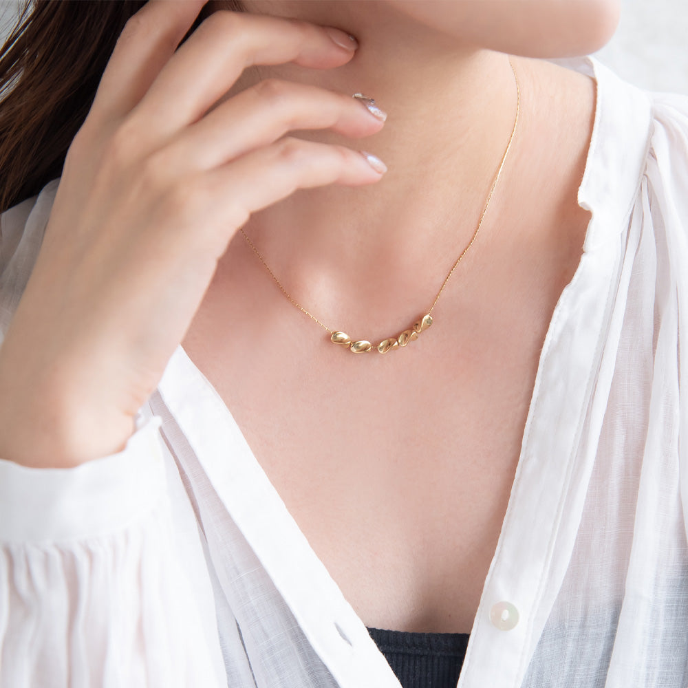 ネックレス ステンレス メタル プチネックレス