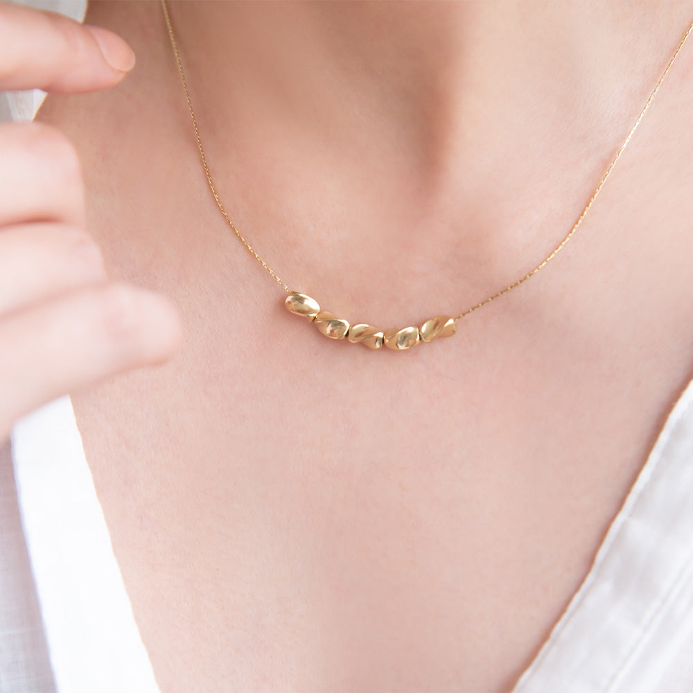 ネックレス ステンレス メタル プチネックレス