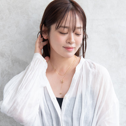 ネックレス ステンレス 2連 プチネックレス