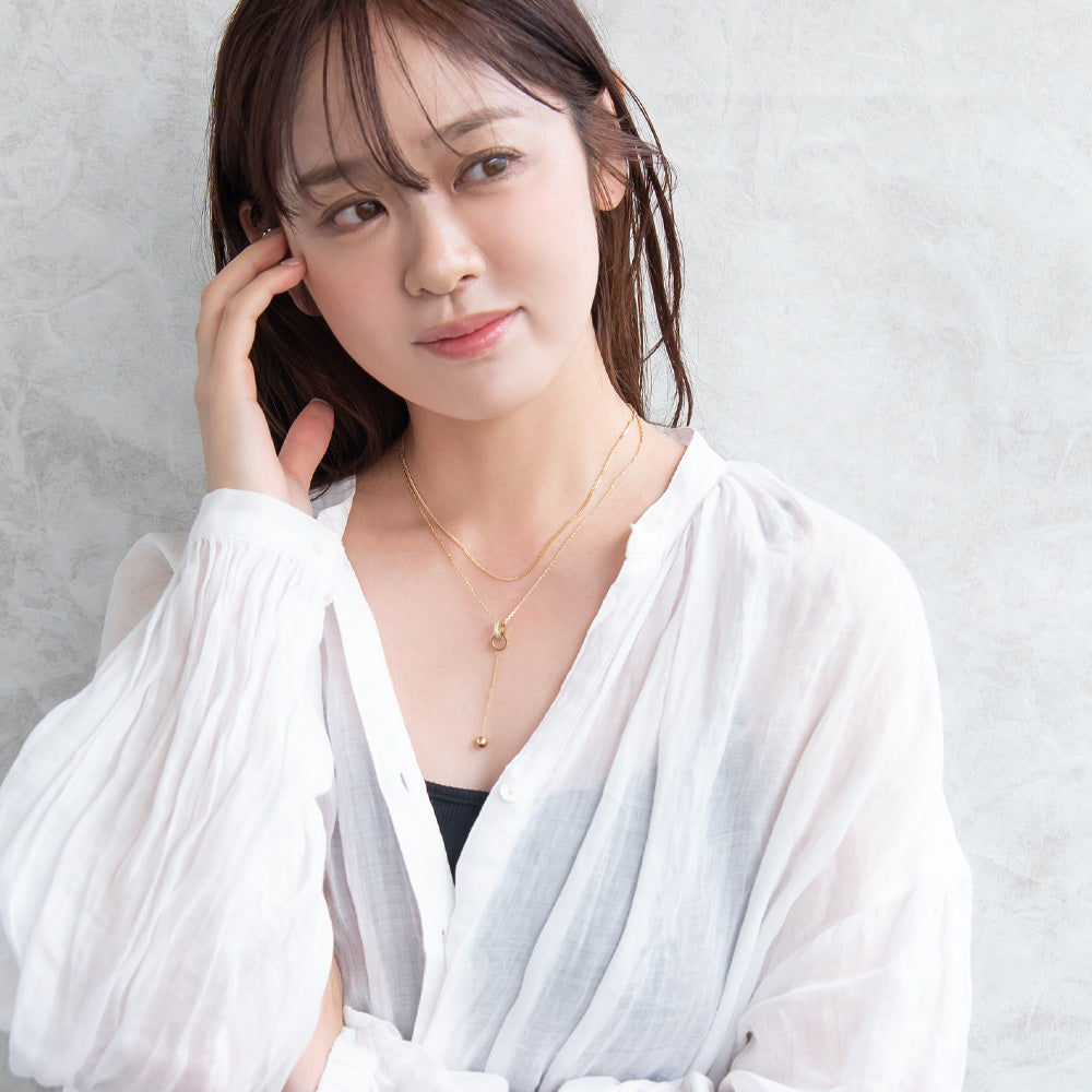 ネックレス ステンレス 2連 プチネックレス