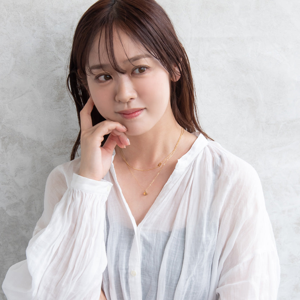 ネックレス ステンレス 2連 プチネックレス