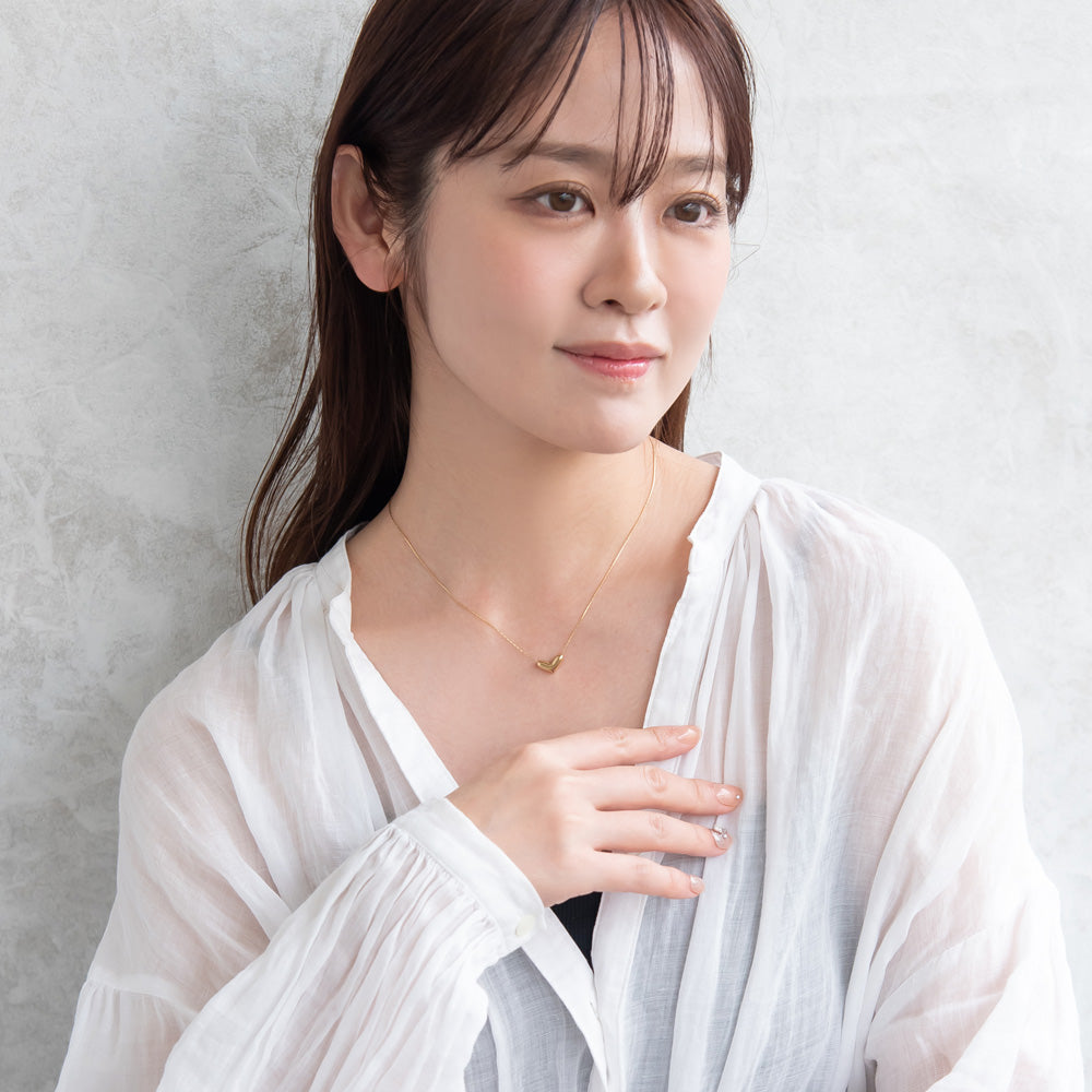 ネックレス ステンレス ハート プチネックレス