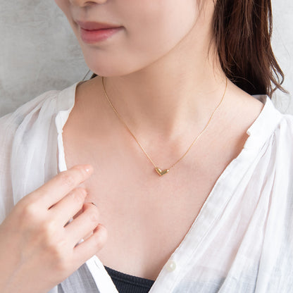 ネックレス ステンレス ハート プチネックレス