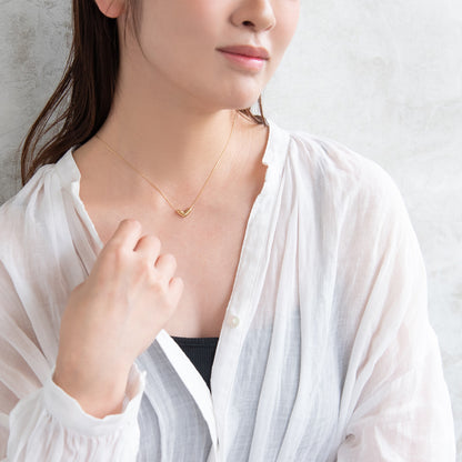 ネックレス ステンレス ハート プチネックレス