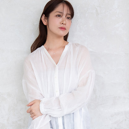 ネックレス ステンレス メタル キュービックジルコニア サークル アーモンド スクエア カット 超極細 チェーン マグネット プチネックレス