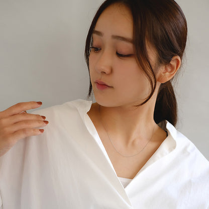 ネックレス ステンレス メタル 超極細 オーバルチェーン マグネット プチネックレス