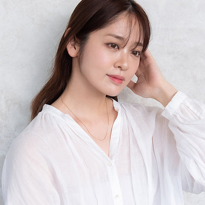 ネックレス ステンレス メタル 超極細 スネークチェーン マグネット プチネックレス