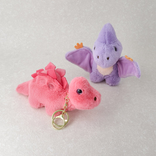 バッグチャーム ぬいぐるみ 恐竜 プテラノドン ステゴサウルス キーホルダー