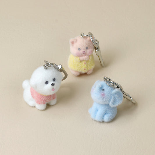 バッグチャーム イヌ ブタ ゾウ フロッキー キーホルダー