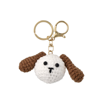バッグチャーム 編みぐるみ ぬいぐるみ 犬 ブタ トラ カエル どうぶつ キーホルダー