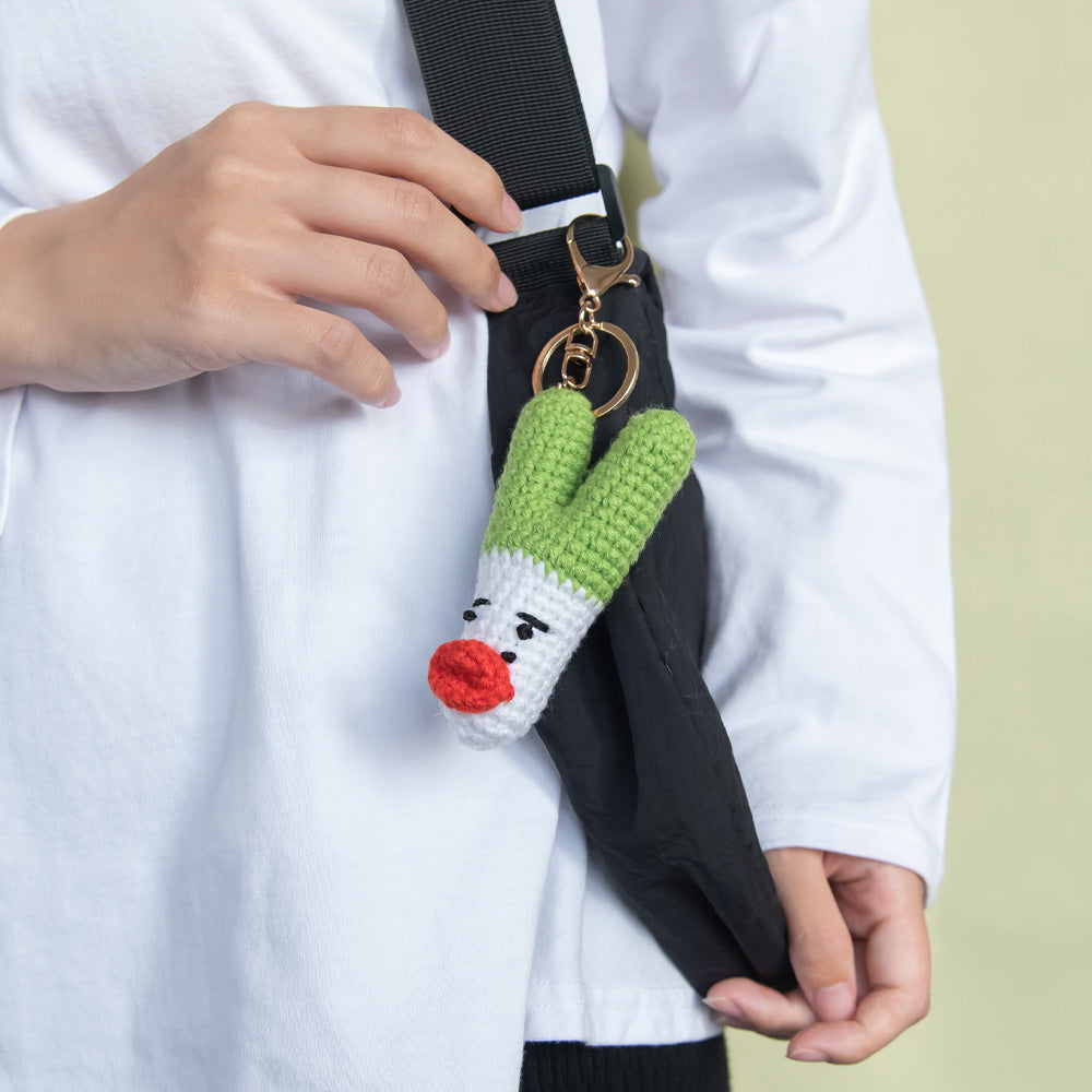 バッグチャーム 編みぐるみ ぬいぐるみ ネギ トウモロコシ ブロッコリー アボカド やさい キーホルダー