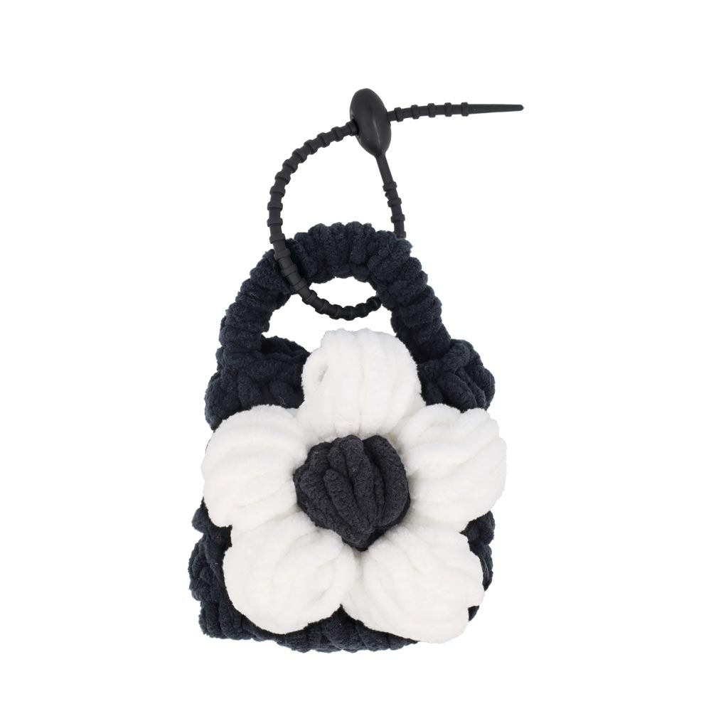 バッグチャーム クロッシェ ミニケース フラワー キーホルダー