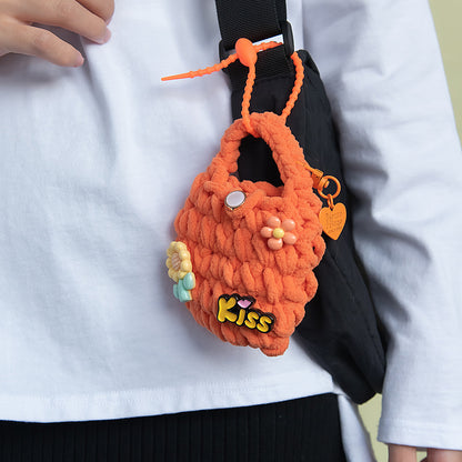 バッグチャーム クロッシェ ミニケース キーホルダー