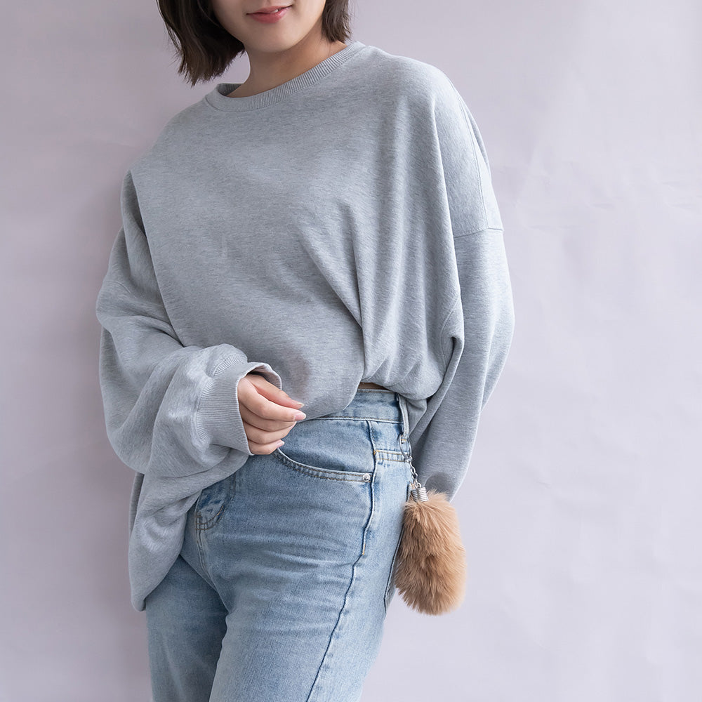 バッグチャーム フェイクファー しっぽ ショート キーホルダー