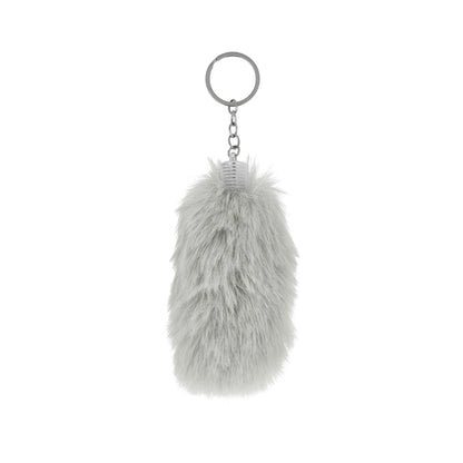 バッグチャーム フェイクファー しっぽ ショート キーホルダー