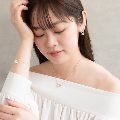 ピアス Combination Metal  メタル ミニ ロール サークル リング チタンポスト C型 スタッドピアス