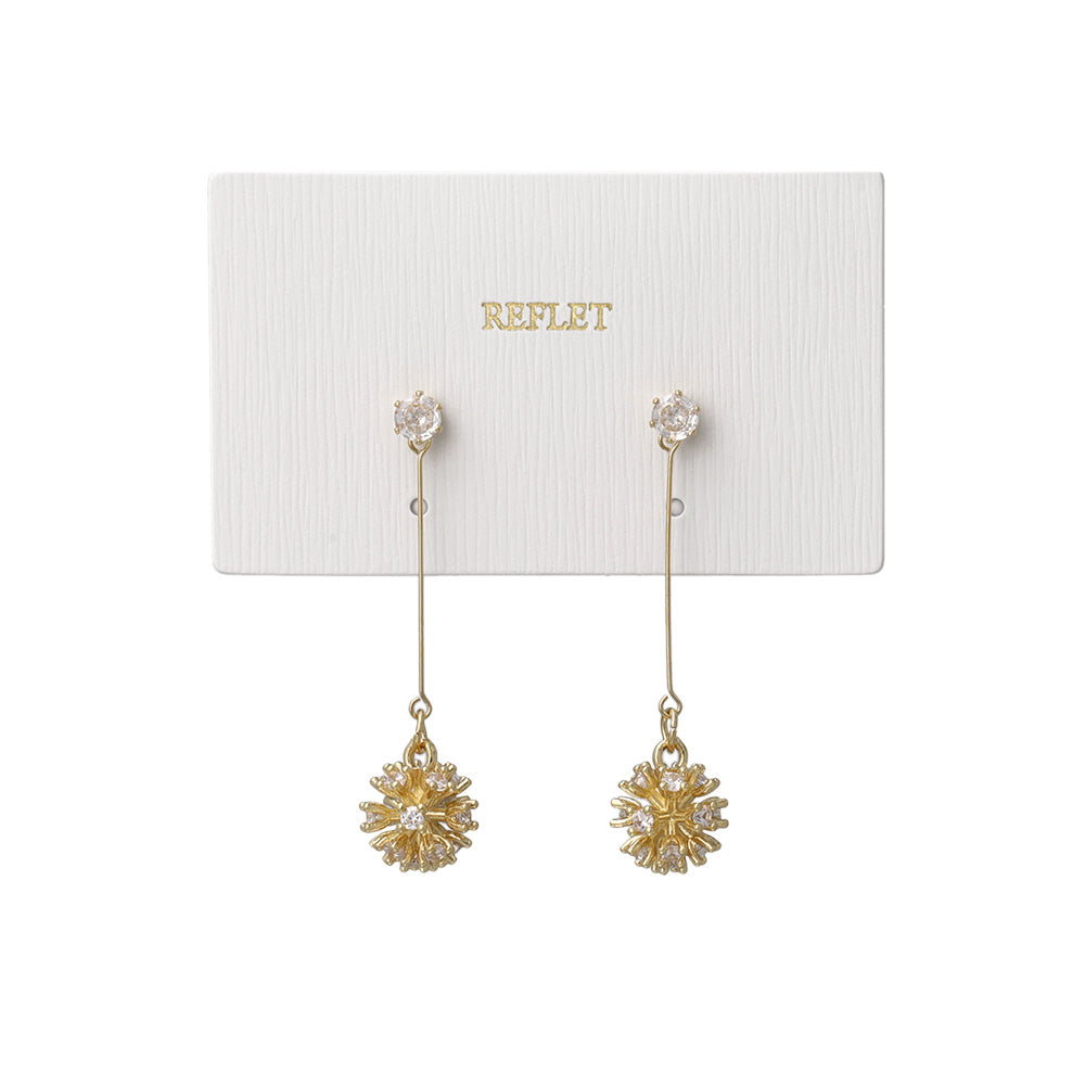 ピアス ニッケルフリー ストーン ワイヤー 下がり ステンレスポスト スタッドピアス