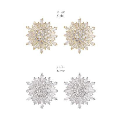 ピアス ニッケルフリー ビジュー キュービックジルコニア スタッドピアス