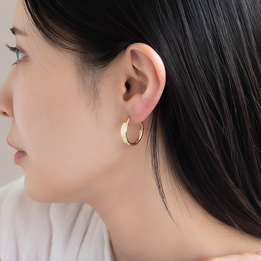 ピアス　No.4765 ピアス ニッケルフリー メタル チタンポスト フープピアス – OSEWAYA