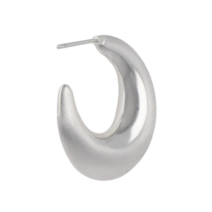 ピアス ニッケルフリー neige. メタル カーブ サイド クレッセントムーン C型 スタッドピアス