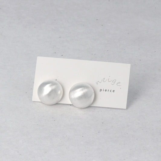 ピアス ニッケルフリー neige. メタル プレート サークル スタッドピアス